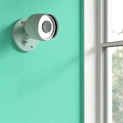 Beaumont vivint camera facing a window